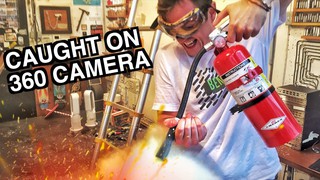 Firework DISASTER Caught on 360 Cam in 4k