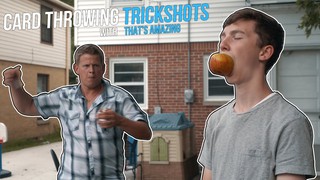 Card Throwing Trick Shots | That's Amazing | Rick Smith Jr.