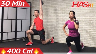 30 Min HIIT Kettlebell Workouts for Fat Loss & Strength - Kettlebell Work...