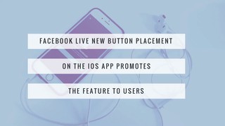 Facebook Live Button At The Top Of Newsfeed