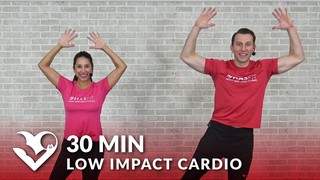 30 Minute Low Impact Cardio Workout For Beginners 30 Min Standing Cardio With No Jumping Workout Hasfit