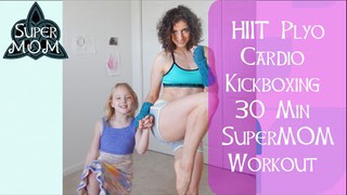 30 Min HIIT Cardio Kickboxing Workout w/ SuperMOM - HASfit Cardio Workout...