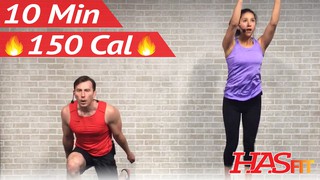 10 Minute Workout : HIIT Home Cardio Workout Without Equipment - HIIT Wor...