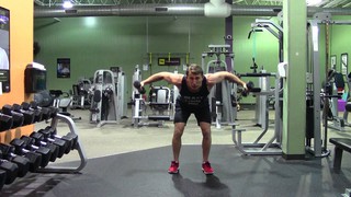 Dumbbell Rear Delt Fly - HASfit Rear Deltoid Exercise Demonstration - Dum...