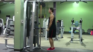 Reverse Triceps Pushdowns - HASfit Triceps Exercise Demonstration - Rever...