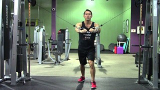 Cable Chest Press - HASfit Chest Exercise Demonstration - Cable Bench Pre...