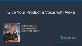 Give Your Product a Voice with Alexa
