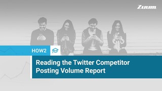 Reading the Twitter Competitor Posting Volume Report