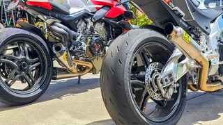 Arrow Exhaust Cold Start | Ducati Streetfighter V4 vs Aprilia Tuono V4 11...