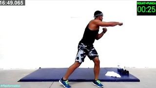 20 Min Knockout HIIT Workout w/ Flex Formation - HASfit High Intensity Tr...