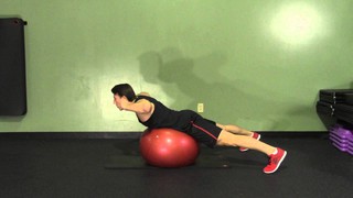 Stability Ball Hyperextension - HASfit Low Back Exercises - Lower Back Ex...