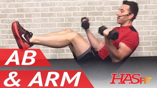 15 Min Shredding Ab and Arm Workout - Abs and Arms Workout - Ab Exercises...