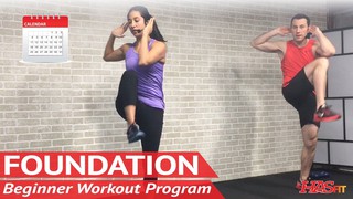 Foundation: 30 Day Beginner Workout Program | FREE Home Workout Plan for ...