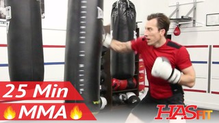 25 Min MMA Heavy Bag Workout - MMA Training Exercises at Home MMA Workout...