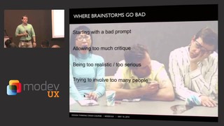 ModevUX 2014: Design Thinking Crash Course