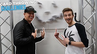 Card Throwing Challenges ft. Nick Popa | Rick Smith Jr.