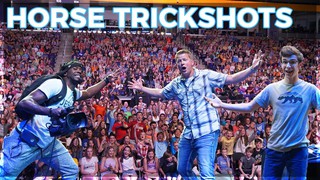 Epic GAME of H.O.R.S.E. w/ a Card Throwing Fan | IMPACT | Rick Smith Jr.