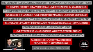 Live Stream News Week Commencing 3 September 2017