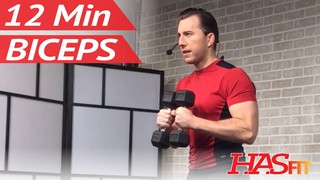 12 Min Dumbbell Bicep Workout - Biceps Workout at Home - Bicep Workout wi...