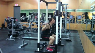 Barbell Box Squats - HASfit Squat Exercise Demonstration - Proper Box Squ...