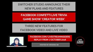 Live Stream News Week Commencing 7 October 2018
