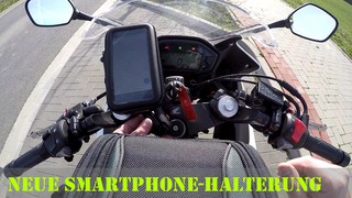 Neue Smartphone-Halterung am Motorrad ausprobiert (Deutsch) | Piotrrr Mot...
