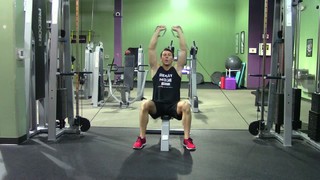 Seated Cable Military Press or Cable Shoulder Press - HASfit Shoulder Exe...