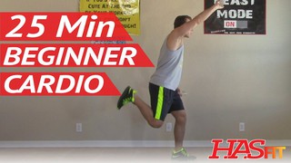 25 Min Beginner Cardio Workout at Home - Low Impact Cardio Exercises - Ea...