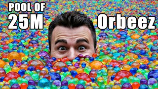 25 MILLION Orbeez in a pool- Do you sink or float?