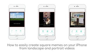 How to create square memes from landscape and  portrait videos