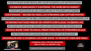 Live Stream News Week Commencing 14 January 2018