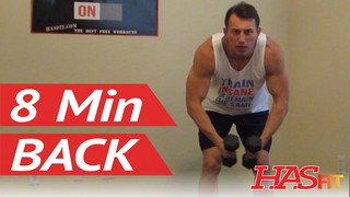 8 Min Back Workout at Home - HASfit Back Exercises Routine - Back Work Ou...