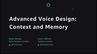 Advanced Voice Design: Conversation and Memory