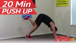 20 Min Push Up Workout Routine at Home - Pushup Workout - Pushups Exercis...