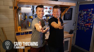 Learn How to Throw Cards with Mark Rober | Behind the Scenes | Rick Smith...