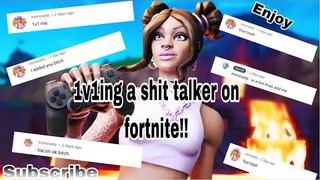 EXPOSING A TRASH TALKER FOR CALLING ME TRASH AT FORTNITE