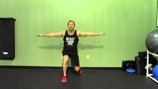 Stationary Lunge + Knee Raise + Twist - HASfit Lunge Exercise Demonstrati...