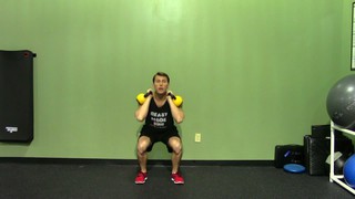 Kettlebell Front Squat - HASfit Kettlebell Exercise Demonstration - Kettl...
