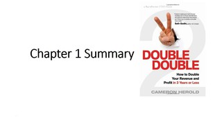 Creating Your Vivid Vision: Double Double Book Summary Chapter 1 Cameron ...