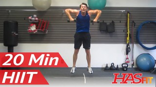 HASfit Warrior 20 Minute HIIT Workout Part 3 of 3 | BEST Home Fitness Tra...