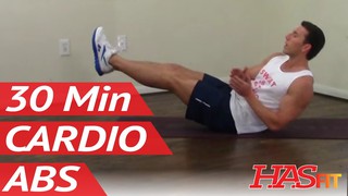 30 Min Annihilation Cardio Abs Workout For Men Women At Home Hasfit