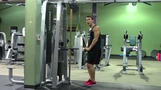 Rope Triceps Pushdown - HASfit Triceps Exercise Demonstration - Rope Push...