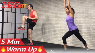 5 Minute Fat Burning Cardio Warmup Exercise - Cardio Warm Up Exercises Be...