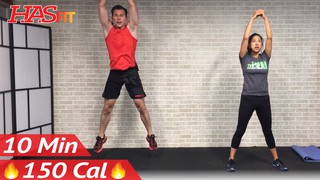 10 Minute Workout : HIIT No Equipment Cardio Workout without Equipment at...
