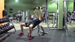 Incline Dumbbell Fly - HASfit Upper Chest Exercise Demonstration - Chest ...