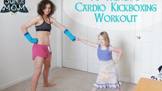 40 Min Cardio Kickboxing Workout w/ SuperMOM - HASfit Kick Boxing Cardio ...