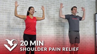 20 Min Shoulder Pain Relief Exercises & Stretches - Shoulder Stretching &...