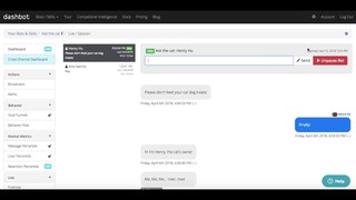 Dashbot Live Person Takeover