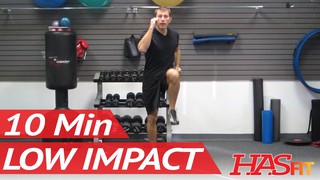 10 Min Low Impact Aerobic Workout - Low Impact Cardio Workout for Beginne...