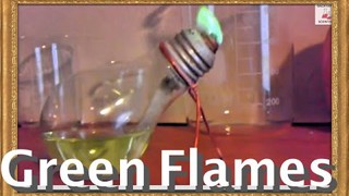 Make a lamp out of a lightbulb, with GREEN FLAMES!